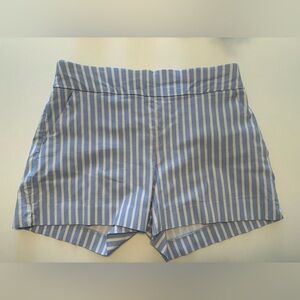 Chic Blue and White Striped Shorts